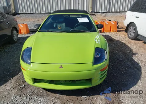 2001 Mitsubishi Eclipse Spyder Gt from USA, damaged, VIN 4A3AE55H21E006319